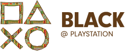 Black at PlayStation logo