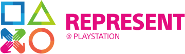 Represent at PlayStation logo