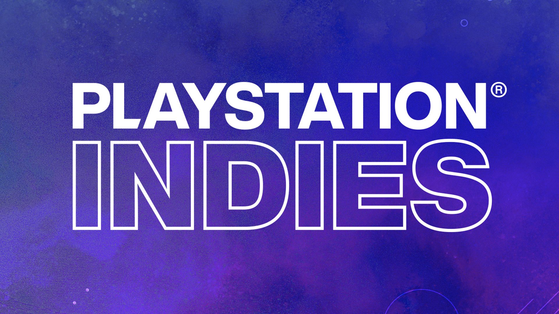 PlayStation Indies logo on purple and blue background