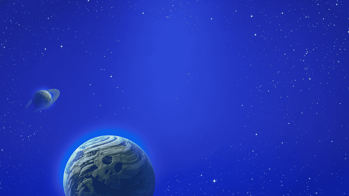 Blue space background